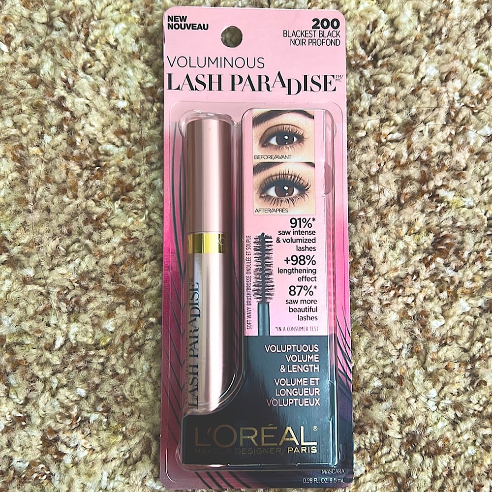 Set of 2 L’Oreal Voluminous Lash Paradise Mascara - Blackest Black